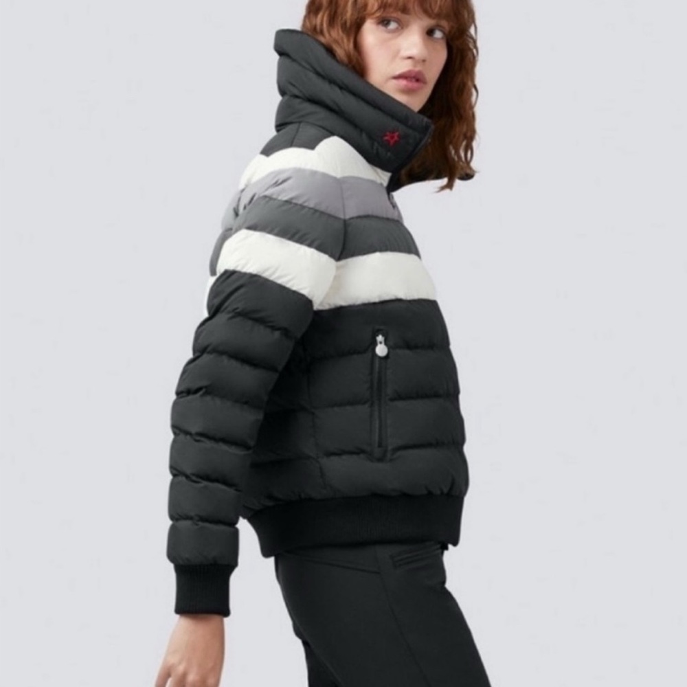 Perfect Moment Queenie Down Jacket Black Rainbow size L New w Tag